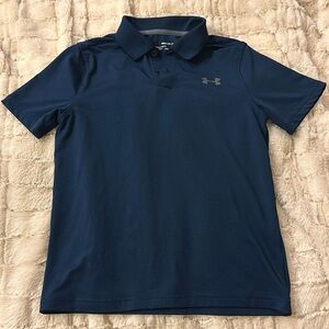 Under Armor Polo Youth Small, Navy